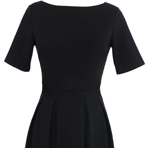 Black Casual A-Line Dress - Picture 3 of 3